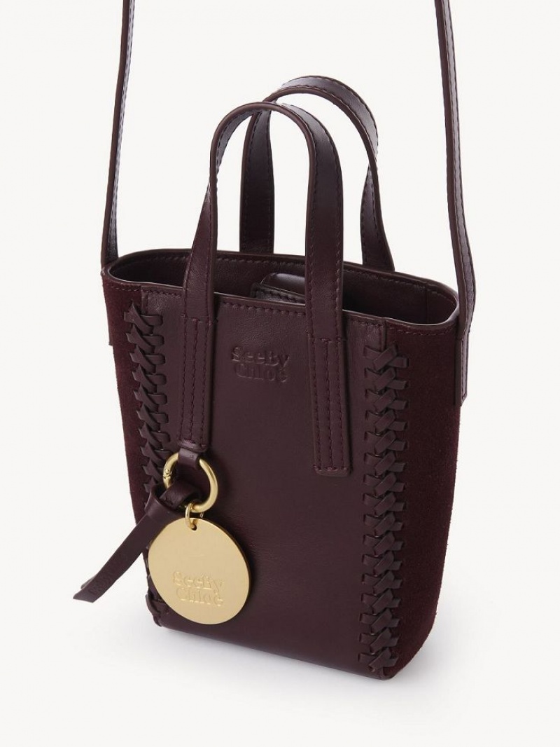 Chloe Tilda Mini Tragetaschen Bordeaux | CHE-SR14706