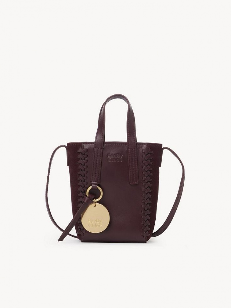 Chloe Tilda Mini Tragetaschen Bordeaux | CHE-SR14706