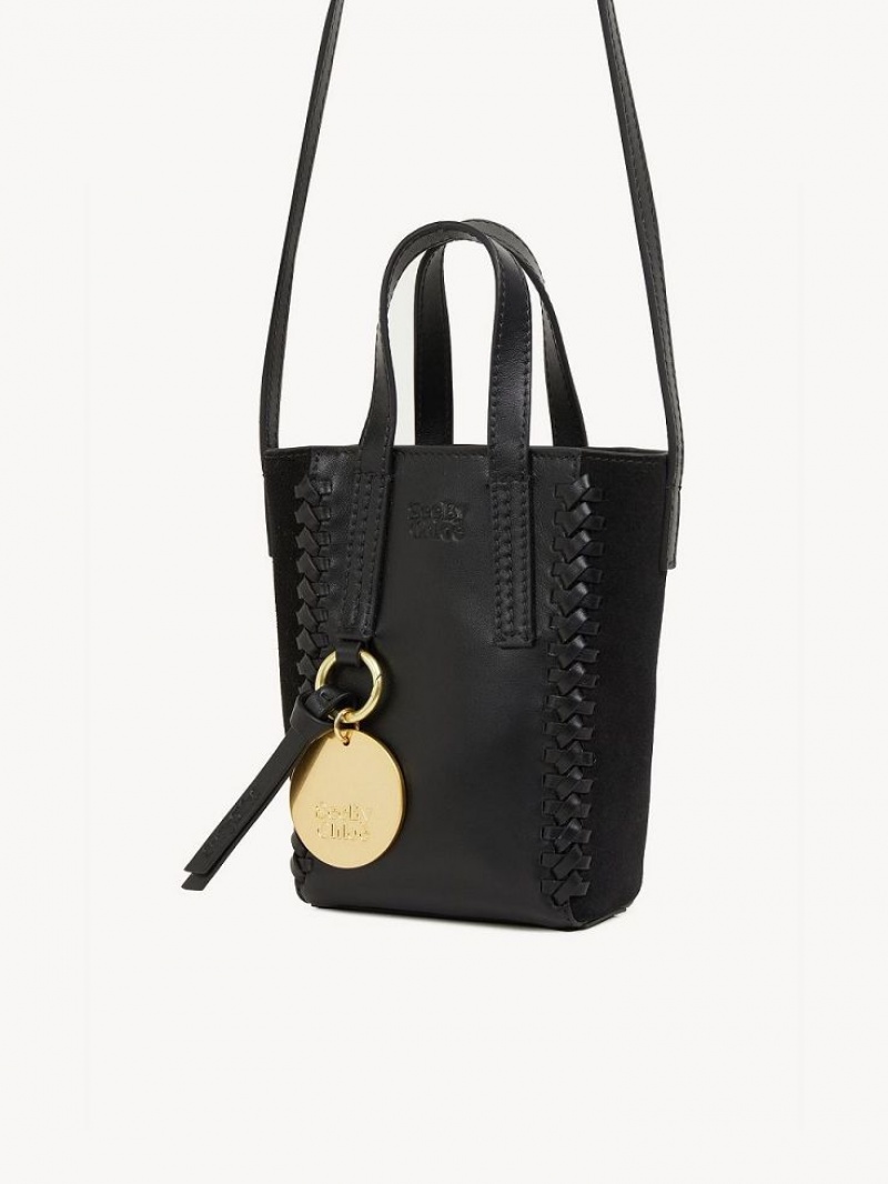 Chloe Tilda Mini Tragetaschen Schwarz | CHE-SR14708