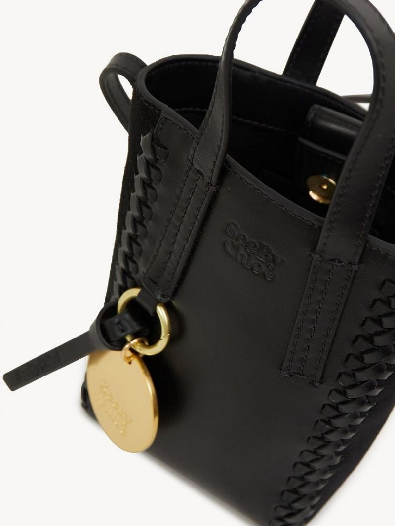 Chloe Tilda Mini Tragetaschen Schwarz | CHE-SR14708