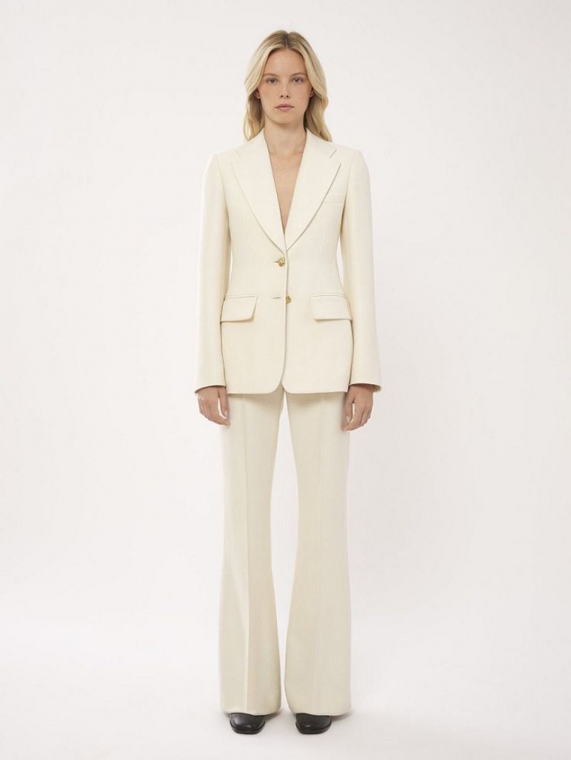 Chloe Two-button Tailored Anzüge Weiß | CHE-SR14027