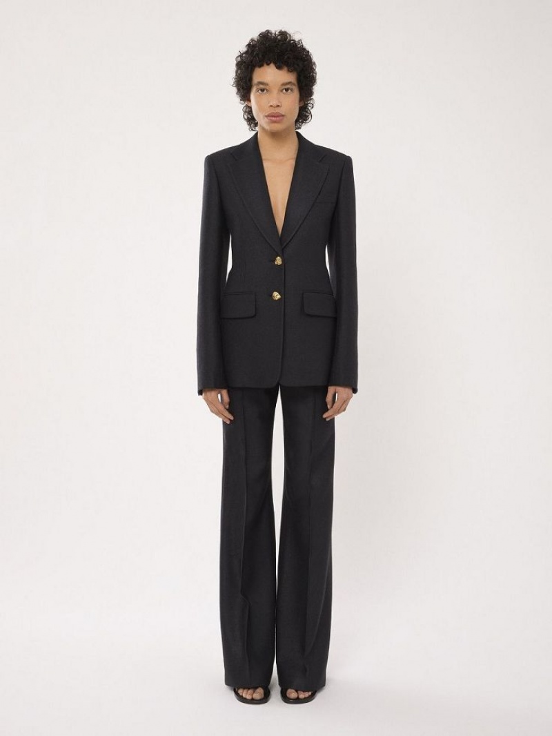 Chloe Two-button Tailored Jacken Schwarz | CHE-SR13774