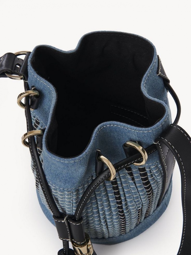 Chloe Vicki Small Bucket Mini Taschen Blau | CHE-SR14748