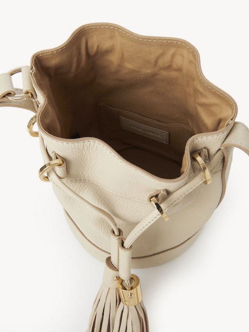 Chloe Vicki Small Bucket Schultertaschen Beige | CHE-SR14643