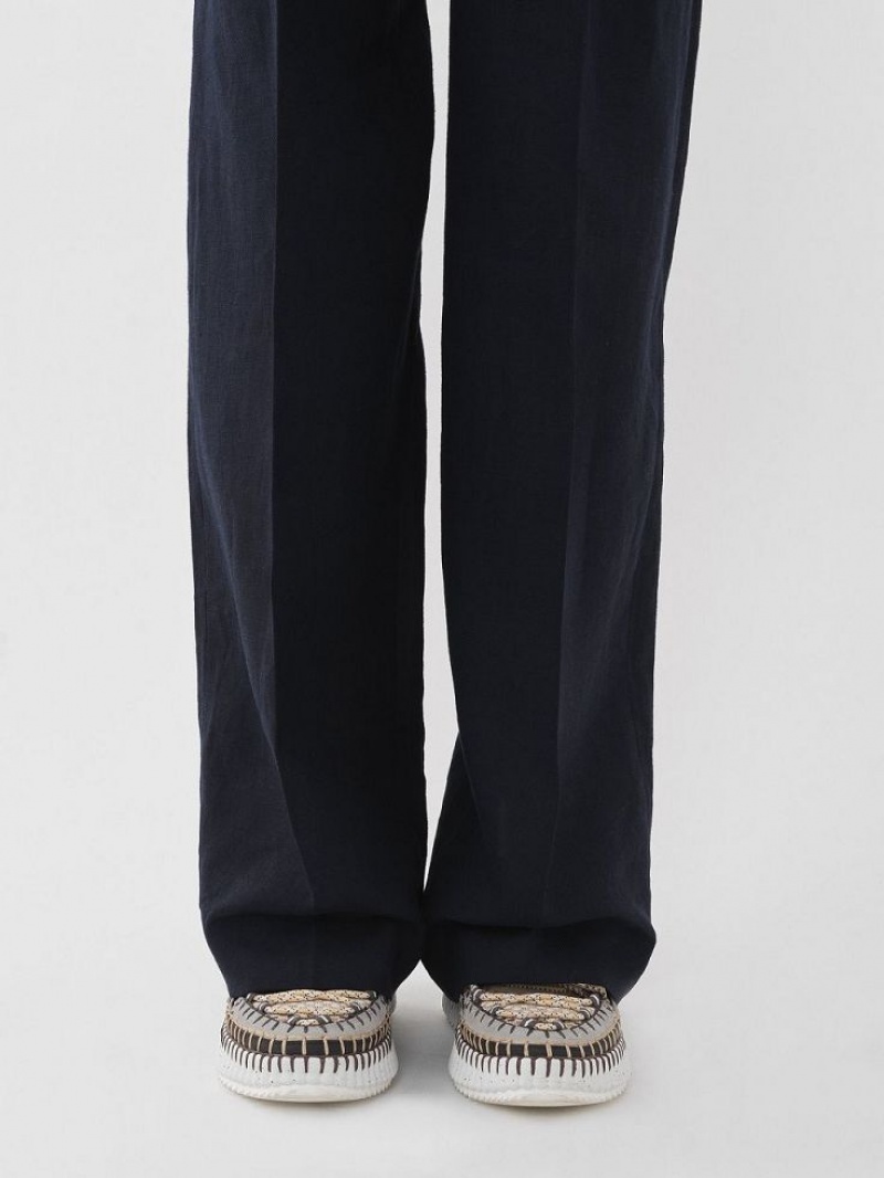 Chloe Weite-leg Hose Blau | CHE-SR14002