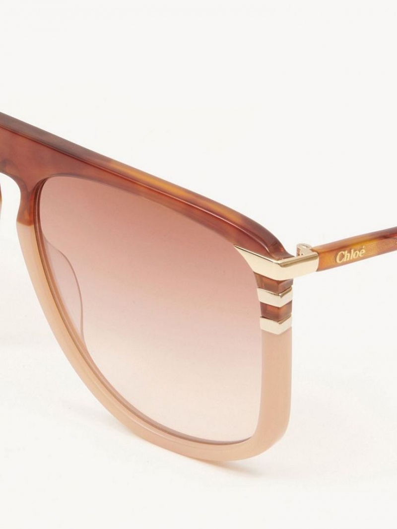 Chloe West Sonnenbrille Koralle | CHE-SR14548