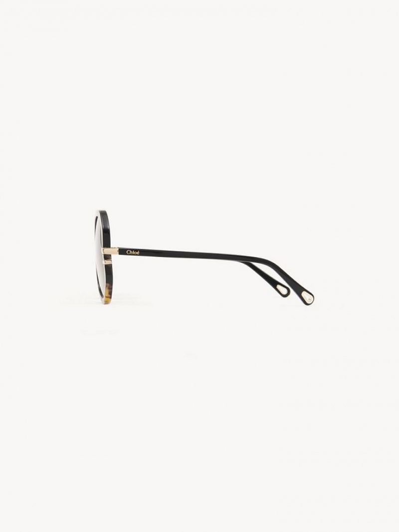 Chloe West Sonnenbrille Schwarz | CHE-SR14560