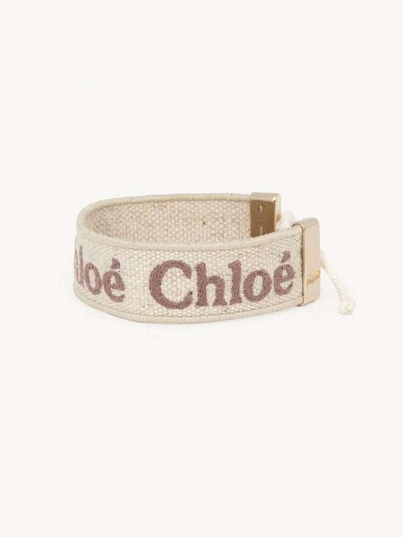 Chloe Woody Armbänder Beige Braun | CHE-SR14446