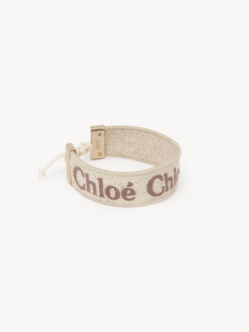 Chloe Woody Armbänder Beige Braun | CHE-SR14446