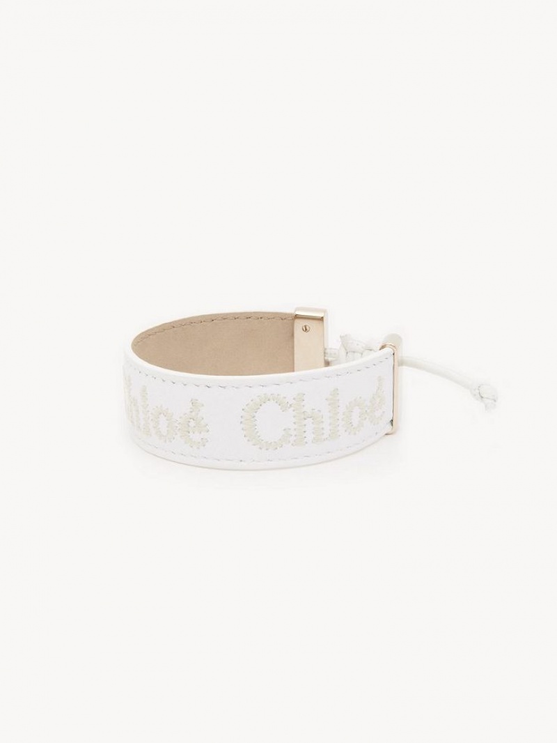 Chloe Woody Armbänder Weiß | CHE-SR14410