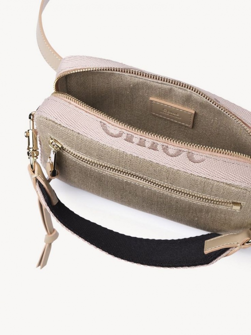 Chloe Woody Belt Crossbody Taschen Beige | CHE-SR13606