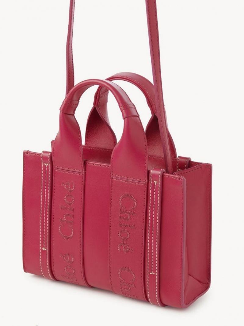 Chloe Woody Tote 1 Mini Taschen Rosa | CHE-SR13700