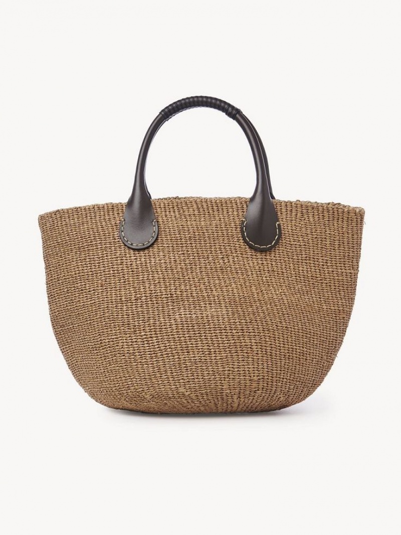 Chloe X Eres Palma Large Basket Tragetaschen Braun | CHE-SR13336